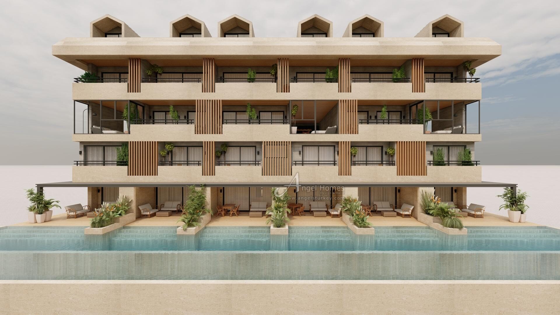 SEAVIEW APARTMENTS FOR SALE NEAR FETHIYE ANGEL HOMES